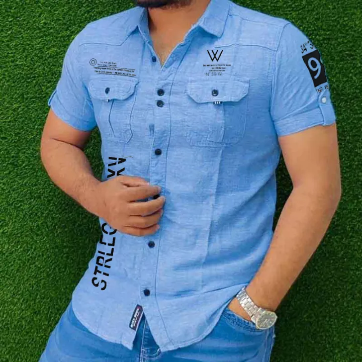 Premium%20Cotton%20Half%20Sleeve%20Casual%20Shirt%20For%20Men%20-%20Image%203