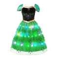 Festival luminous ball ceremony nto Halloween dress cosplay Princess Ariel girl LE Disney girls evening D light Frozen Elsa Ann Actor Enca costume. 