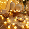 28 Pieces Warm White snow Ball Fairy Lights. 