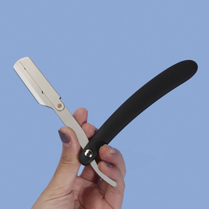 Old-fashioned%20Men%20Manual%20Razor%20Edge%20Stainless%20Steel%20Holder%20Shaving%20Eyebrow%20Hair%20for%20Women%20Beard%20Cutte%20-%20Image%203