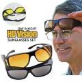 2 In 1 HD Vision Wrap Day and Night Sunglasses. 