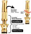 High Pressure Brass Water Nozzle Watering Tool Adjustable Pressure Washer.