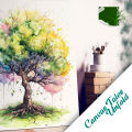 White Premium Canvas 8x8 inch 2 pcs. 