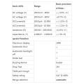 UNI-T UT33D+ High-Precision Automatic Anti-Burning Portable Digital Electrician Multimeter Backlight Universal Table.