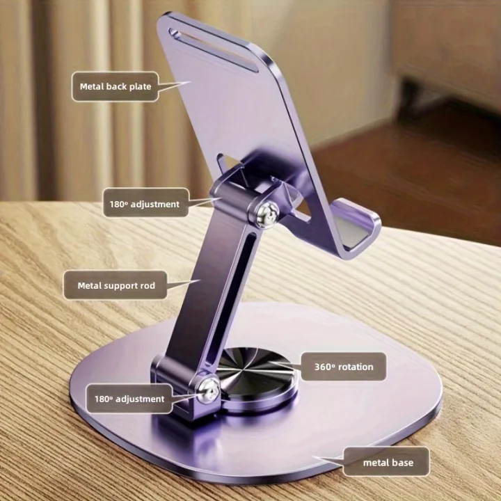 360%20Rotating%20Metal%20Aluminum%20Alloy%20Phone%20Holder%20Stand%20Adjustable%20Universal%20Table%20Tablet%20Phone%20Stand%20-%20Image%207