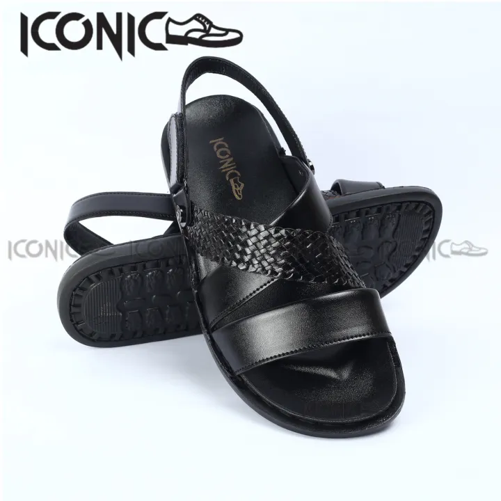 Men's%20Leather%20Sandals%20-%20Men's%20Belt%20Leather%20Sandals%20-%20Iconic%20Shoes%20Black%20Genuine%20Leather%20Man%20Sandal%20-%20Image%203