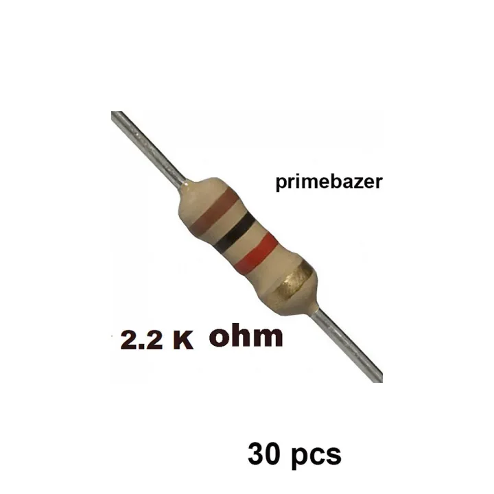RESISTOR 2.2K OHM - 1/4W 5% (30pcs)