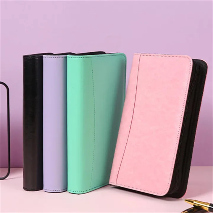 Loose%20Leaf%20Zipper%20Bag%20Diary%20Binder%20Notebook%20Journal%20with%20Calculator%20A6%20Notepad%20Office%20Agenda%20Planner%20Sketchbook%20Ring%20Zipper%20Book%20A6%20Business%20PU%20Leather%20Folder%20Cover%20-%20Image%206