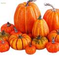 16Pcs Artificial Pumpkins Foam Pumpkins for Kitchen Table Thanksgiving. 