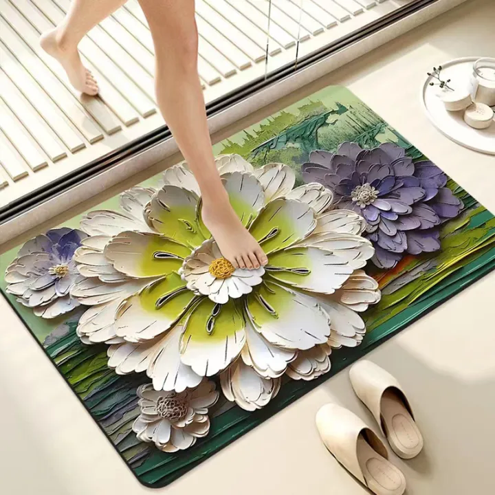 Daisy%20diatom%20mud%20bath%20absorbent%20floor%20mat%20home%20door%20mat%20bathroom%20door%20anti-slip%20quick-dry%20foot%20mat%20drain%20mat%20-%20Image%204