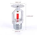 1set/10pcs Fire Sprinkler Head - Copper Chrome, 1/2" NPT 155℉(68°C) Pendent Type , K80 Fast Response Automatic.