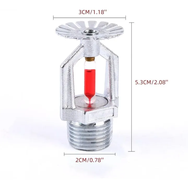 1set/10pcs%20Fire%20Sprinkler%20Head%20-%20Copper%20Chrome,%201/2"%20NPT%20155%E2%84%89(68%C2%B0C)%20Pendent%20Type%20,%20K80%20Fast%20Response%20Automatic%20-%20Image%202