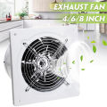 Facilitating your life 4/6/8 Inch White Shell Stainless Steel Fan Blade High-speed Silent Exhaust Fan 2800 (r/min).