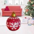 Giant Christmas Inflatable Ball PVC Giant Inflatable for Porch Holiday Lawn.