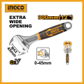 INGCO 12" Adjustable wrench With Unique design two tone soft handle HADW131128. 