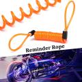 Practical Flexible Security Cable Lock Extender Motorbike Steel Wire Rope Loop 1.2M x 4MM. 