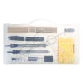 18Pcs Geometry Set Drawing Template Protractor Set with Shatterproof Storage Box Drawing Tools, Drafting Set Amour zii.