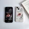 Fashion Off AIR Sports Shoes Brand Phone Case For Iphone11 13Pro Max 12 Mini 14 XS XR 15 7 8Plus SNEAKERS White Label BackCover. 