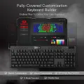 Redragon K619 Horus RGB Mechanical Keyboard Wired Gaming Low Profile Keycaps Red Switch Pro Software Supported. 