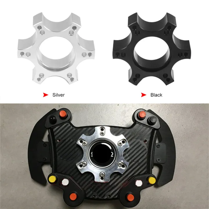 70mm%20Steering%20Wheel%20Adapter%20Plate%20for%20Thrustmaster%20T300RS%20-Ferrari%20599%20P310/R383%2014%20Inch%20Steering%20Wheel%20Silver%20-%20Image%204