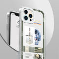 UCUC for Infinix Smart 8/Pop 8/Hot 40i/Spark 20 20C/Spark Go 2024 Back Cover Astronaut Label Transparent TPU Ultra Thin Soft Phone Cases.