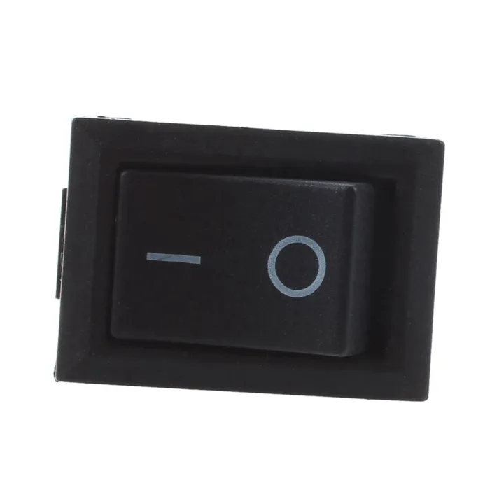 NXFDSIOZ%2020%20Pcs%20SPST%20Mini%20Black%202%20Pin%20Rocker%20Switch%20AC%20125V%2010A%20250V%206A%20-%20Image%202