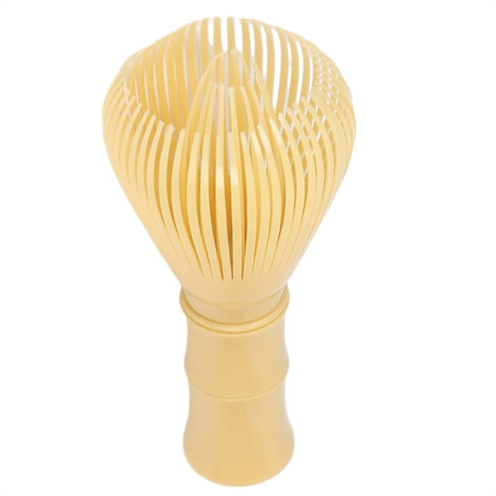 Traditional Matcha Whisk Reusable PP Resin Matcha Whisk Yellow