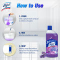 (Buy 2 Get 1 Free) Lizol Disinfectant Floor & Surface Cleaner 2 X 500ml Floral & Lavender + Trix Lemon Dishwash Bar 300g Free. 