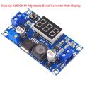 DC DC Step Up XL6009 4A Adjustable Boost Converter DC 4.5-32v To 5-35v Power Supply Voltage Regulator Module With LED Display Voltmeter. 