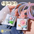 DIY Flower Rabbit Charger Case For Apple 18W 20W Charger Adapter Cover Sleeve Silicone Case Cable Winder For iPhone Accessories. 