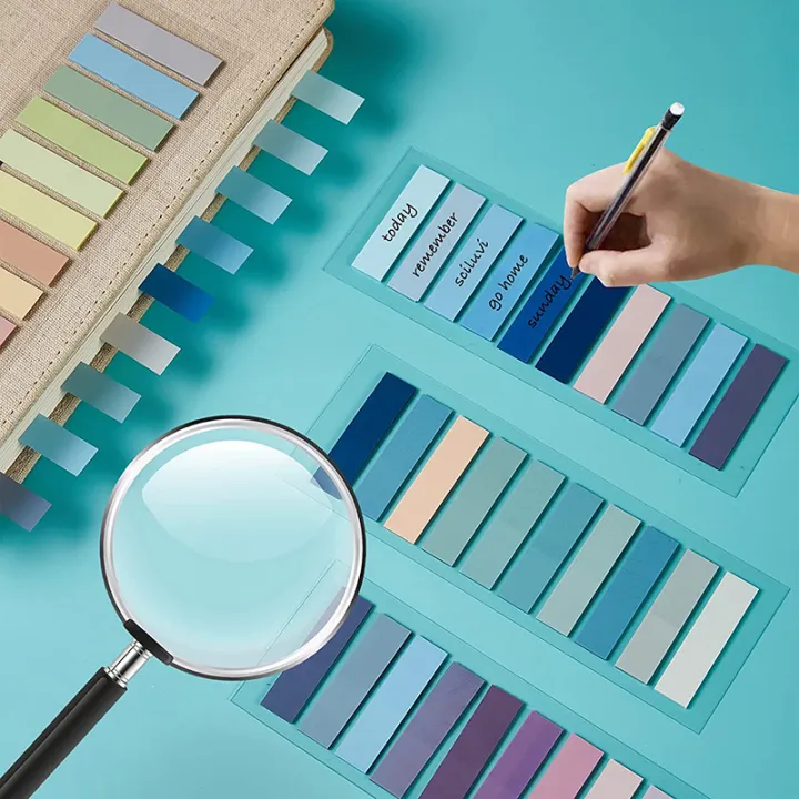 200%20Sheet%20Morandi%20Transparent%20Fluorescent%20Index%20Tabs%20PET%20Sticky%20Note%20Podazz%20-%20Image%203