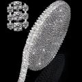 3-Row High Density Rhinestone Chain Base Claw Sew On Clothes Strass Crystal AB Glass Rhinestone Garment Accessories. 