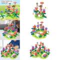 Growing Flower Blocks Playset Educational for Interaction Recognition Number. 