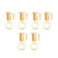 3 in 1 Multifunction Guitar Peg String Winder + String Pin Puller + String Cutter & 6 Guitar Tuning Pegs Verrouillage Tuner Touches Guitar Strings Button 3L + Gold.