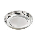 Stainless Steel Dinner Plates with Mirror Finish 24cm [ pack of 1 plate]. 