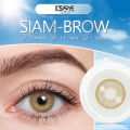 New Siam/Pola Brown Color Contact Lens With Regular Kit Box For Men And Women. 1 Pair Brown Color Contact Lens For Eye Makeup and Cosmetics. Siam Collection. #Polabrown.