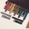 Smalshop Genuine official website Vintage laxy strap for Samsung Hot Selling Ga/24mm FF strap Citize leather bracelet 18/20/22.