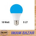 iPOWER Blue Colour Energy Saving 18 Watt LED Light - Base E-27. 