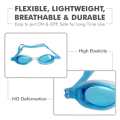 Professional Anti-Fog Swimming Goggles with Integrated Ear Plugs Crystal Clear Vision & Ultimate Waterproof Protection. 