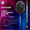 Lining Badminton Racket with customized strung.
