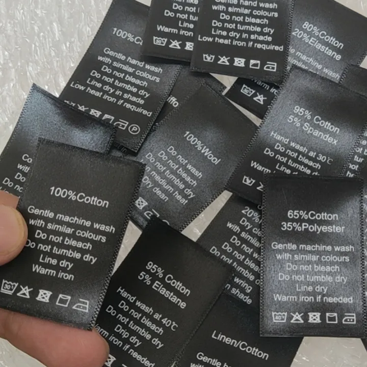 50PCS%20In%20stock%20Black%20Satin%20Care%20Label%20Washing%20Labels%20Cotton/Silk/Cashmere/Wool/Linen/Polyester/Chiffon%20Print%20Cloth%20Labels%20Amour%20zii%20-%20Image%202