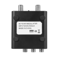 RF Modulator AV to RF Converter M61A AV to RF CH3/CH4 Channels Video Input Adapter for VHF Demodulator Converter, Easy to Use Fine Workmanship.