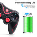X3 Wireless Bluetooth Game Controller for PC Mobile Phone Android IOS TV BOX Tablet Joystick Gamepad Joypad Holder Kids Gift. 