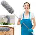 Long-9 Feet, Expandable Duster with Stainless Steel Telescopic Rod, Microfiber, Dusting Brush with Bendable Corner Broom, Effortlessly Removes Dust and Cobwebs,.