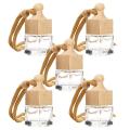 Empty bottle Car air freshener Environmentally friendly 8ml capacity Transparent design Perfume diffuser bottle Hanging.