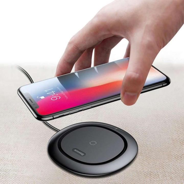 Baseus Wireless Charger For iPhone X 8 Plus Samsung Note 8 S8 S7 S6 Edge Phone Charger QI Wireless Charging Docking Dock Station Black