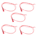 5X Neon Indicator Pilot Signal Lamp Red Light AC 250V W2 Wires. 
