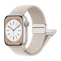 Nylon Braided Strap For Apple Watch Band 44mm 40mm 45mm 49mm 41mm 38mm 42mm magnetic buckle Bracelet iWatch series se 1 2 3 4 5 6 SE 7 8 9 Ultra. 