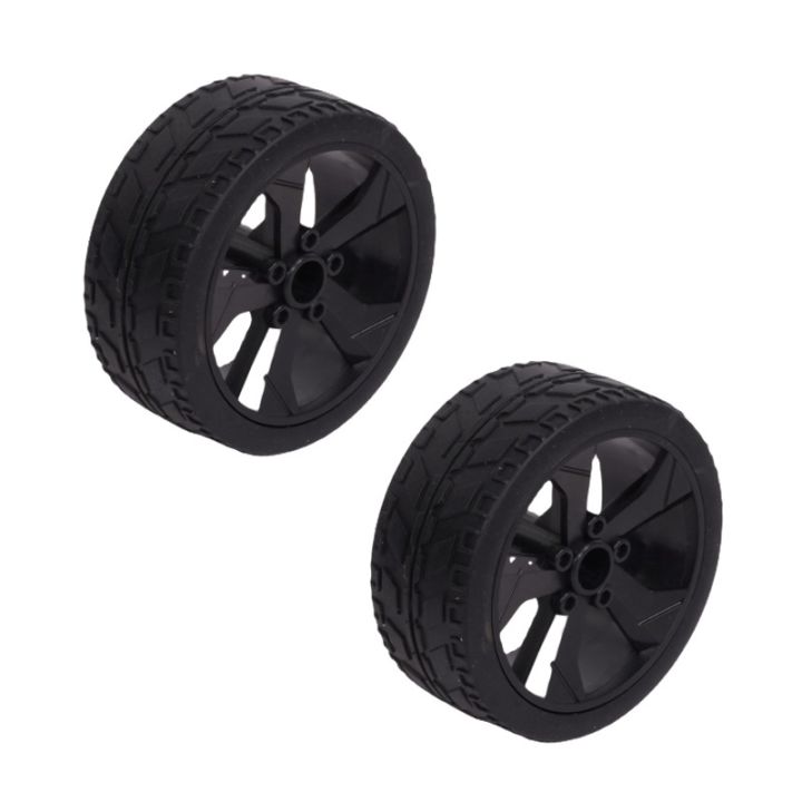 65mm Black - Elite TPE Plastic Wheel Set of 2 Pieces