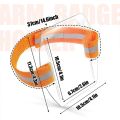 PVC Plastic Card Holder Polyester Reflective Wristband ID Card Holder Arm Adjustable ID Badge Elastic Arm Band ID Badge Holder.